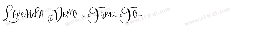 Lavenda Demo FreeFo字体转换
